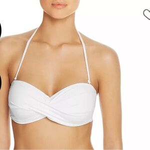 Tommy Bahama White Pearl Twist Bikini Top (XS) and Bottom (S)